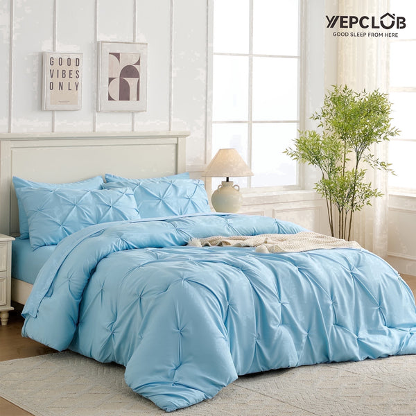 Pintuck 7-Piece Comforter Set by YEPCLUB