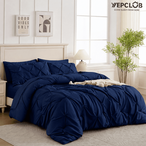 Pintuck 7-Piece Comforter Set by YEPCLUB