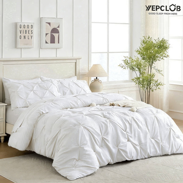 Pintuck 7-Piece Comforter Set by YEPCLUB