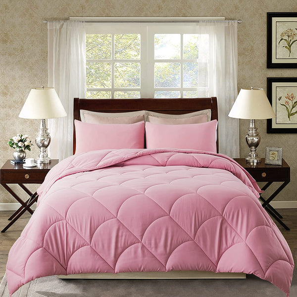 3 Pieces Lightweight Down Alternative Comforter Set by ELNIDO QUEEN