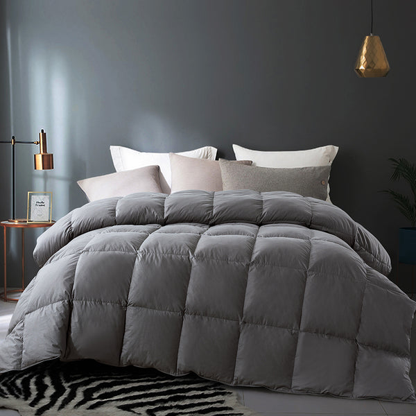 100% Cotton Quilted Heavyweight Down Comforter by Cosybay