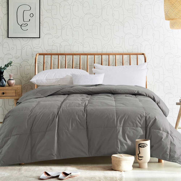 100% Cotton Quilted Lightweight Down Comforter by Cosybay