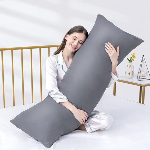 Luxury Full Body Pillow Insert with Fiber Cover by DOWNCOOL