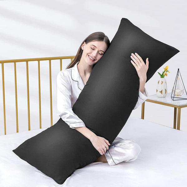 Luxury Full Body Pillow Insert with Fiber Cover by DOWNCOOL