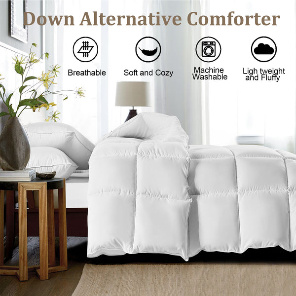 All Season Soft Quilted Down Alternative Comforter by EDUJIN