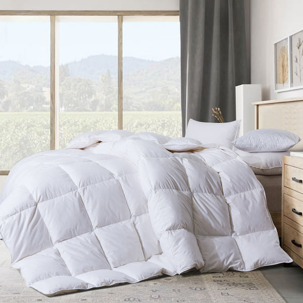 100% Cotton Quilted Heavyweight Down Comforter by Cosybay