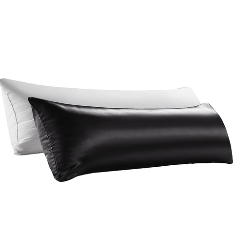 Full Cooling Body Pillow with Satin Silk Pillowcase by FASO