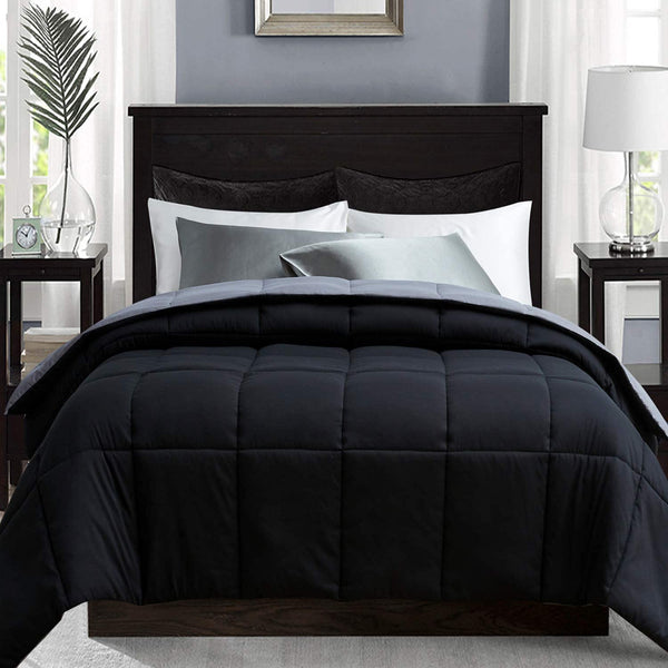 All-Season Reversible Down Alternative Quilted Comforter by ELNIDO QUEEN