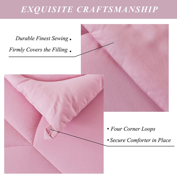 3 Pieces Lightweight Down Alternative Comforter Set by ELNIDO QUEEN