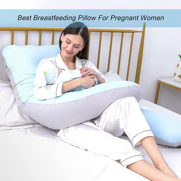 Pregnancy Pillows with Cotton/Velvet Cover by DOWNCOOL