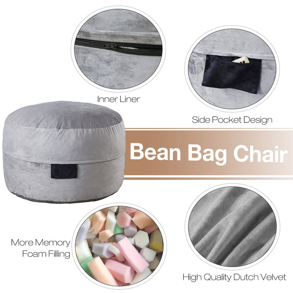 3 Foot Giant Bean Bag Chair by FASO