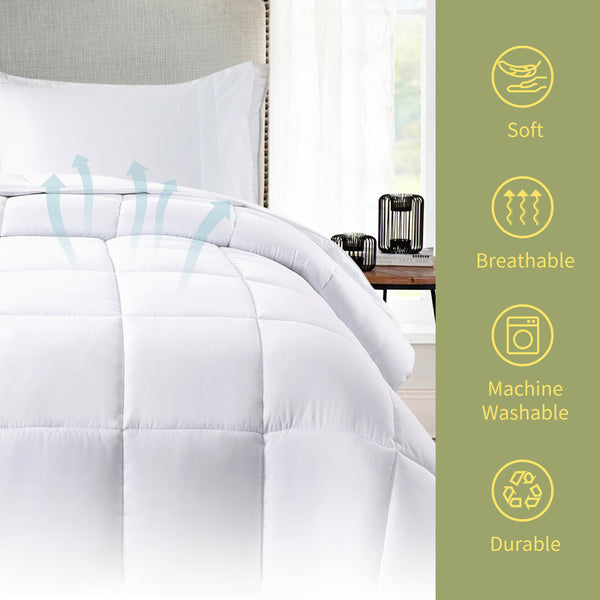 White Ultra-Soft All Season Comforter Set by Cosybay