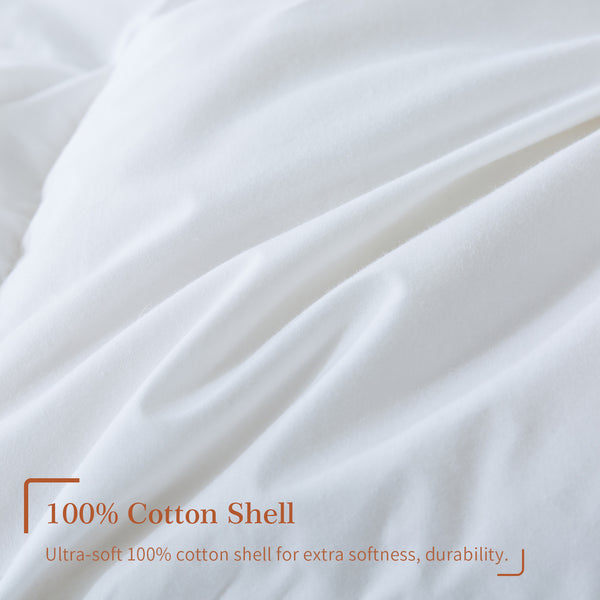 100% Cotton Quilted Heavyweight Down Comforter by Cosybay