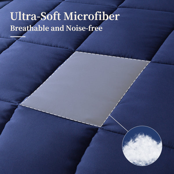 Blue Ultra-Soft All Season Comforter Set by Cosybay