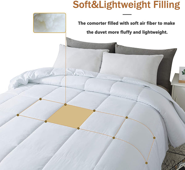 White All Season Down Alternative Comforter by Cosybay