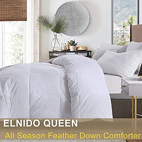 All Season Down Comforter with 100% Cotton Cover by ELNIDO QUEEN