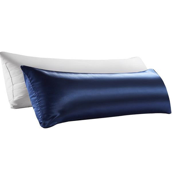 Full Cooling Body Pillow with Satin Silk Pillowcase by FASO