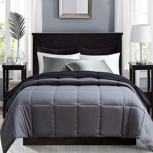 All-Season Reversible Down Alternative Quilted Comforter by ELNIDO QUEEN