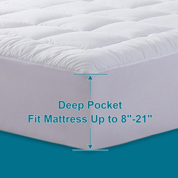 Premium Waterproof Mattress Pad by COSYBAY