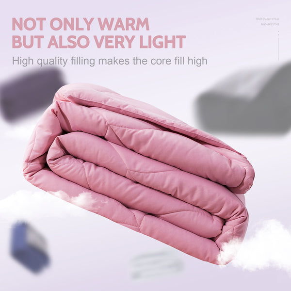 Pink Lightweight Comforter Set by Decroom