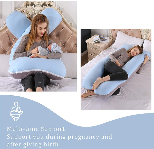 U Shaped Pregnancy Pillows for Sleeping by ELNIDO QUEEN