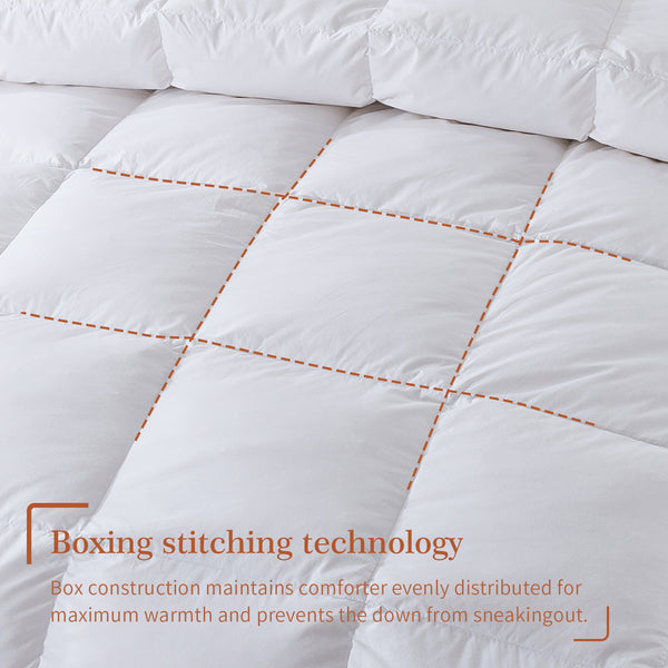 100% Cotton Quilted Heavyweight Down Comforter by Cosybay