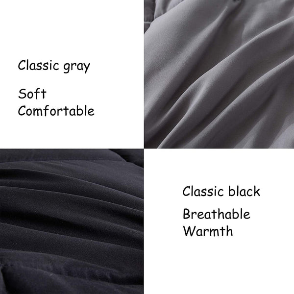 All-Season Reversible Down Alternative Quilted Comforter by ELNIDO QUEEN