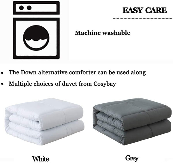 White All Season Down Alternative Comforter by Cosybay