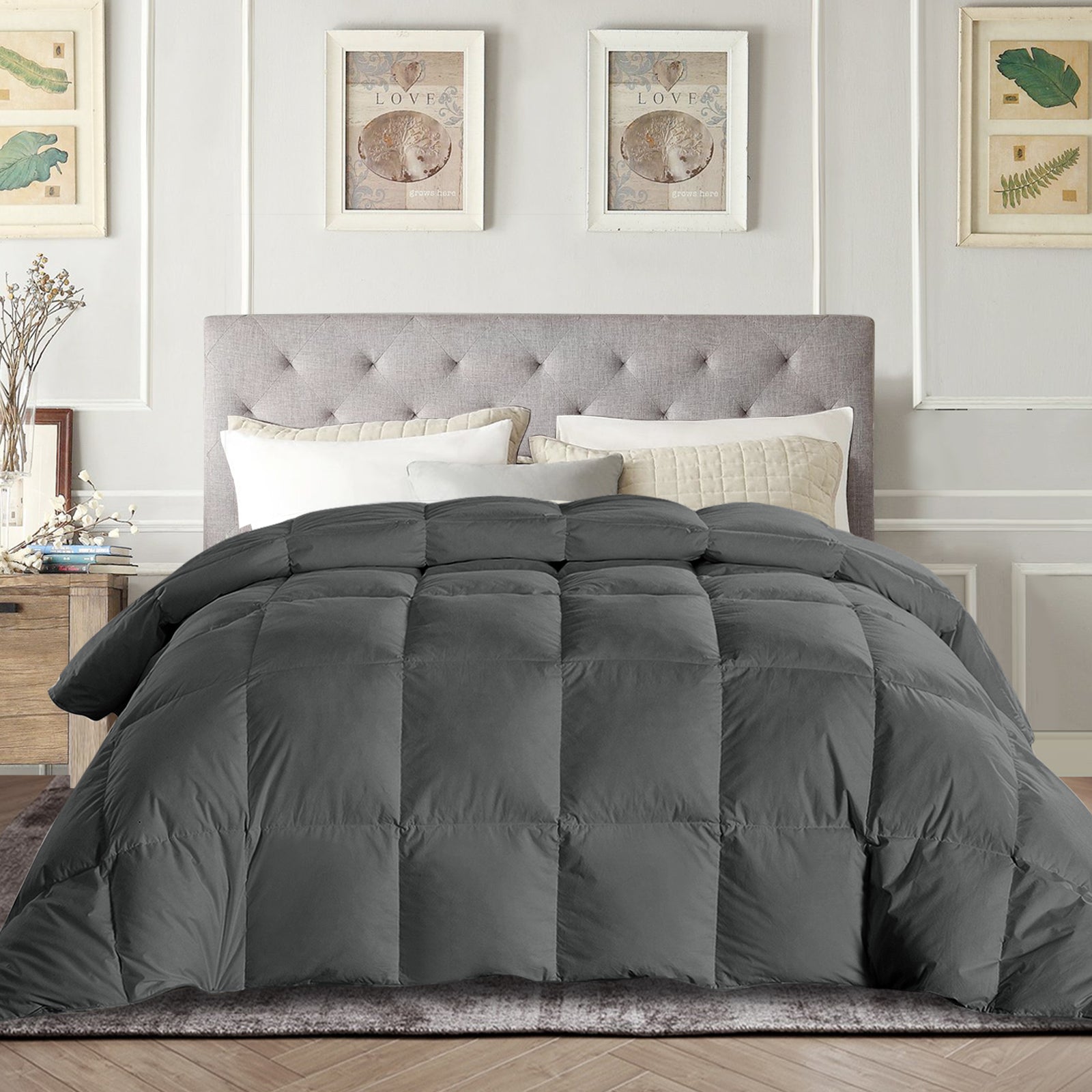 Lightweight Down Comforter Goose Duck Down and Feather Filling by EDUJIN